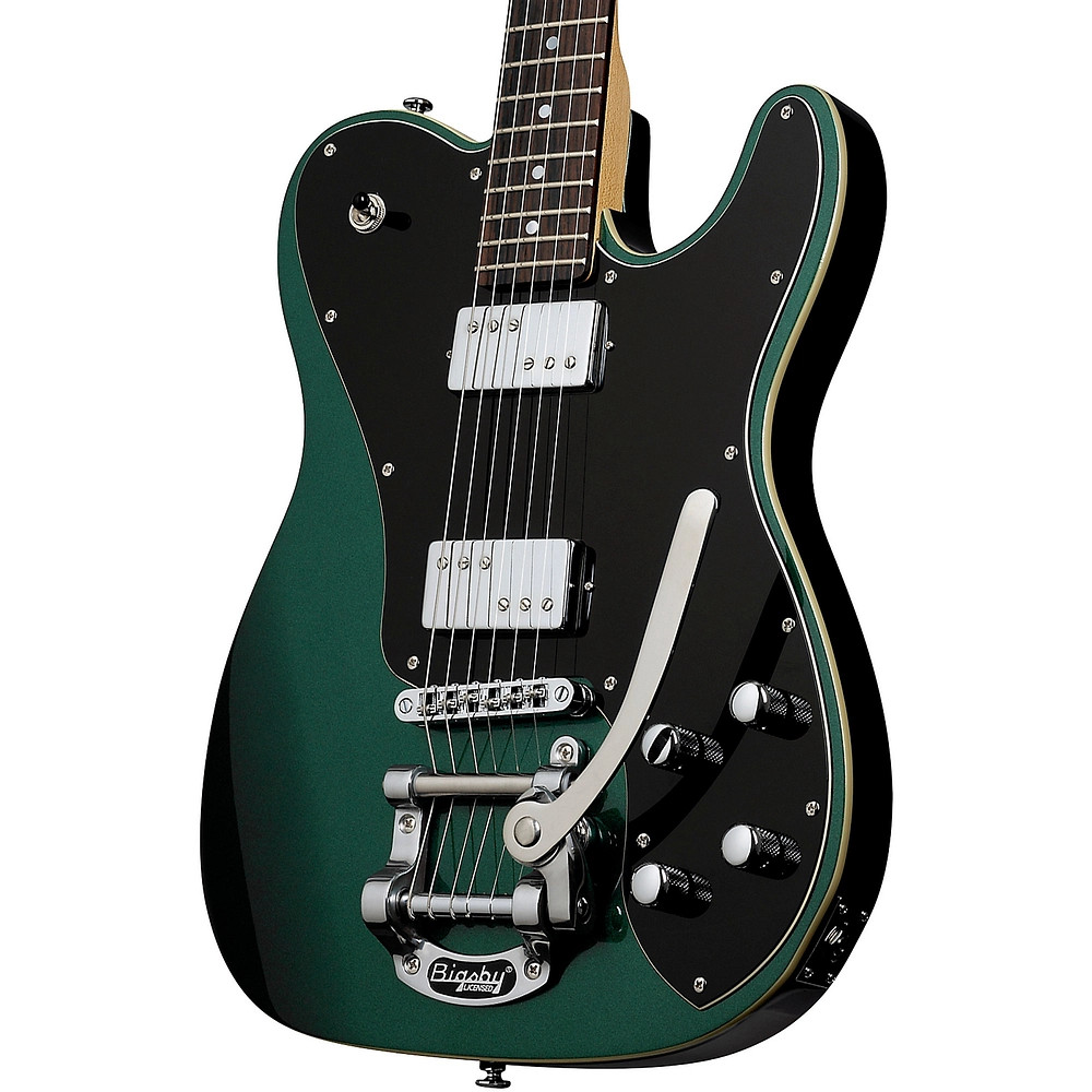 Schecter PT Fastback IIB Electric Guitar Dark Emerald Green Black Pickguard