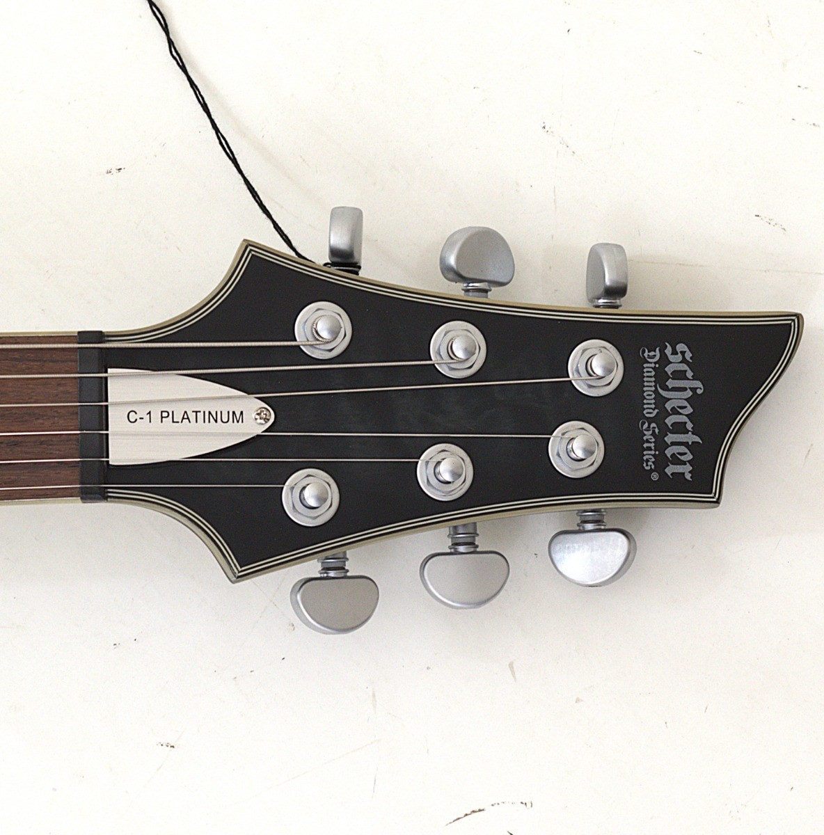 Schecter C-1 Platinum Guitar See-Thru Black Satin B-Stock 1070