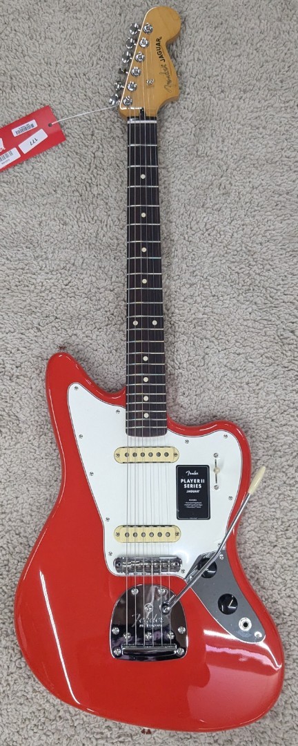 Fender Player II Jaguar Electric guitar, Rosewood Fingerboard, Coral Red – MIM