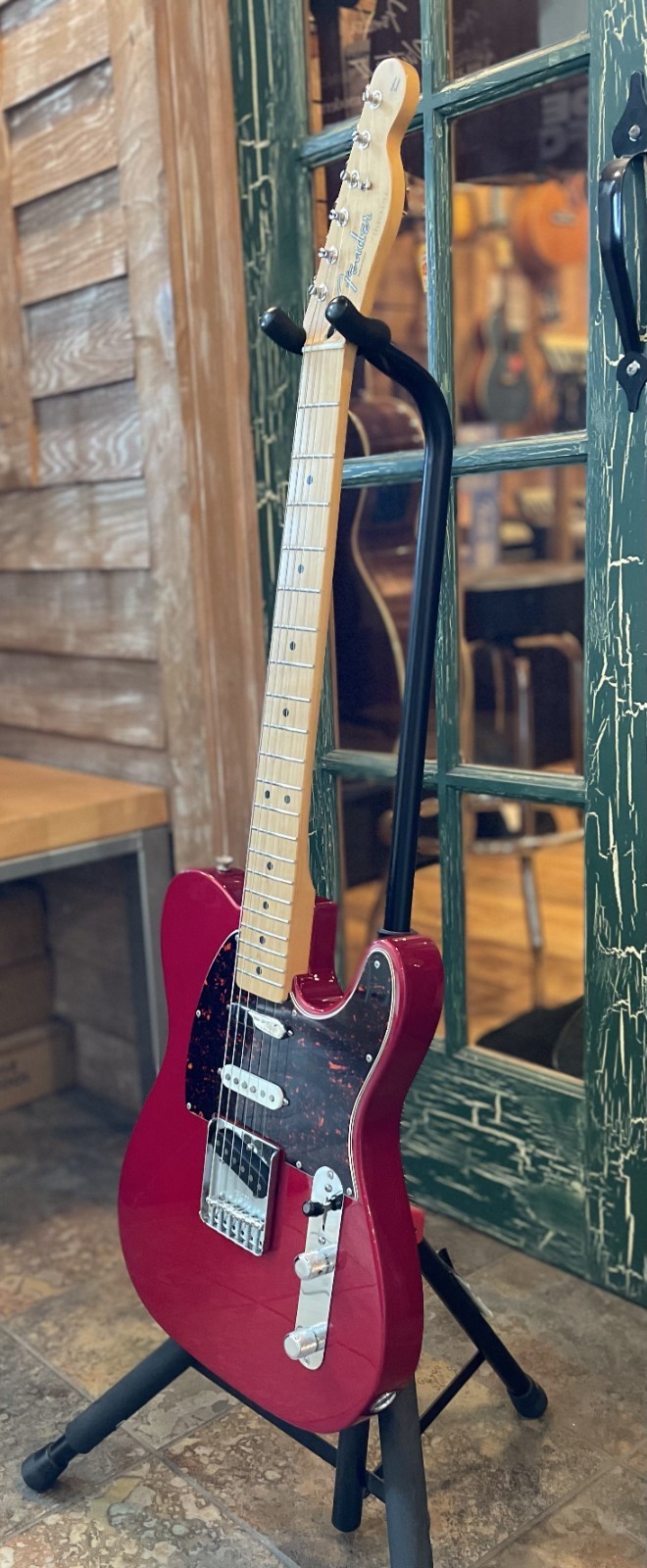 1998 Fender Deluxe Nashville SSS Telecaster Electric Guitar in Candy Apple Red