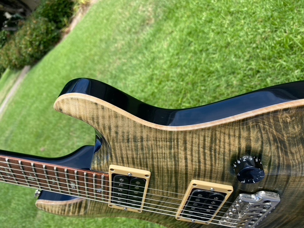 1990 PRS Custom 24 10 Top Green w/ Birds – Brazilian Board – Orig Paperwork