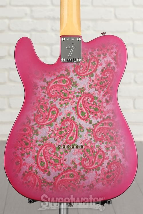 Fender Custom Shop Vintage Custom ’68 Paisley Telecaster Electric Guitar – Pink