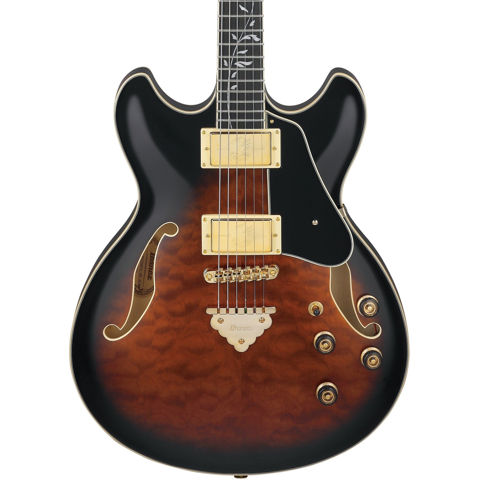 Ibanez AS Artcore Expressionist Semi-Hollow Electric Guitar -Dark Brown Sunburst
