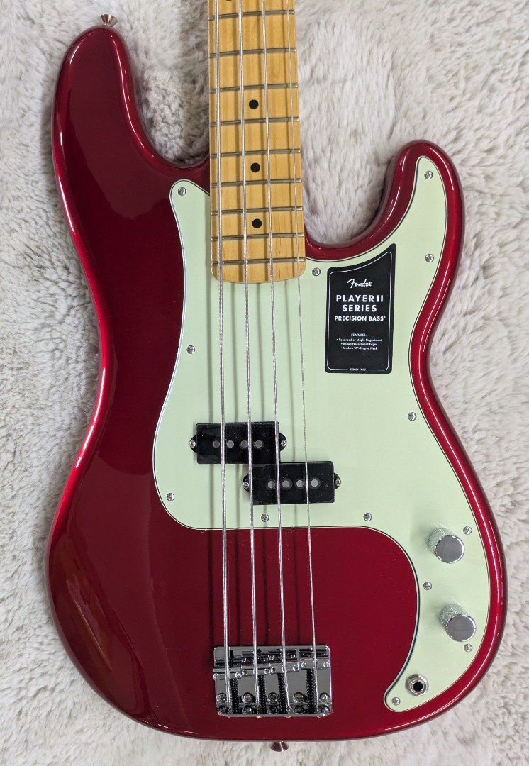Fender 75th Anniversary Player II Precision Bass, Maple board, Candy Apple Red