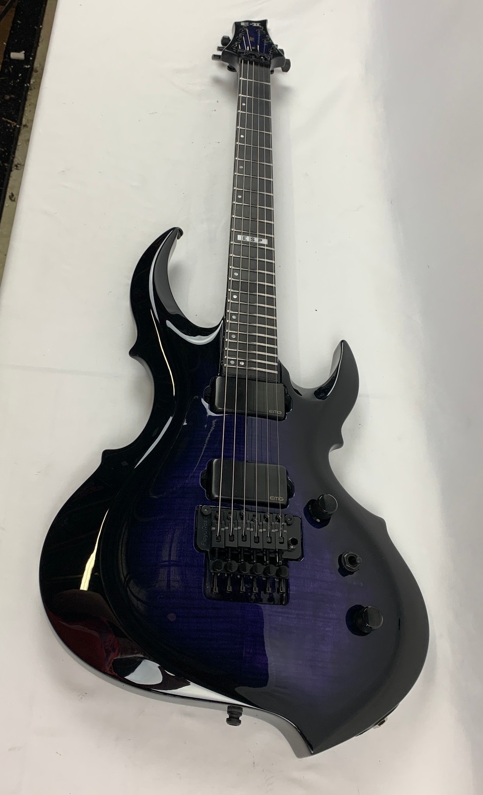 ESP E-II FRX FM Reindeer Blue RDB Electric Guitar B-Stock + Hardshell Case MIJ