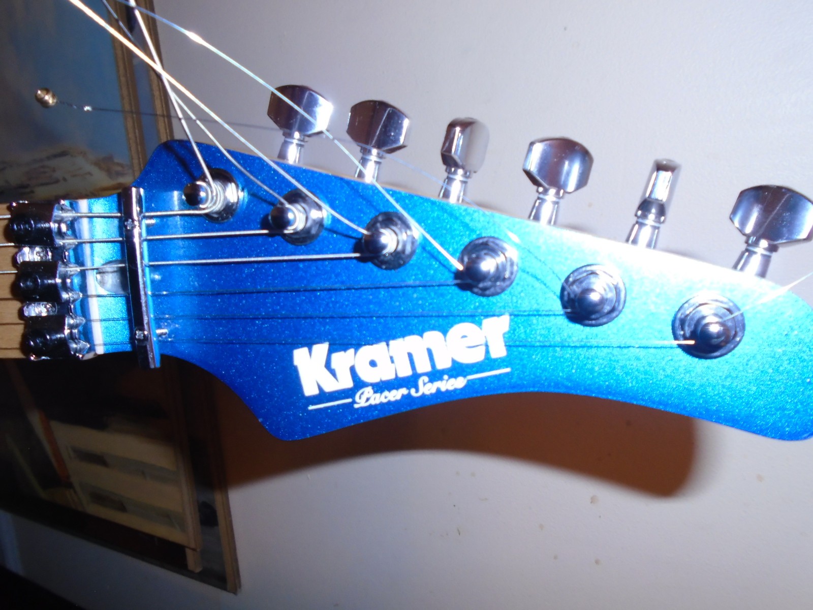 KRAMER PACER w Made in Germany Floyd Rose Blue Metallic Finish