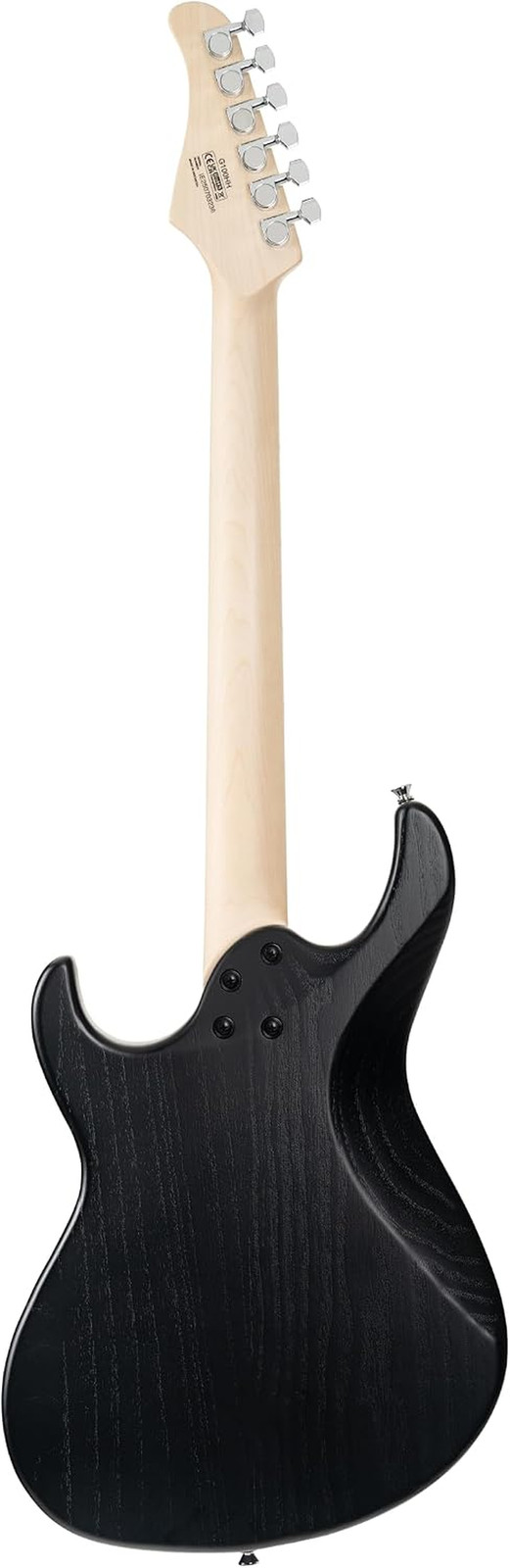 Cort G100 HH G Series Electric Guitar Open Pore Black HH Pickups 25.5in