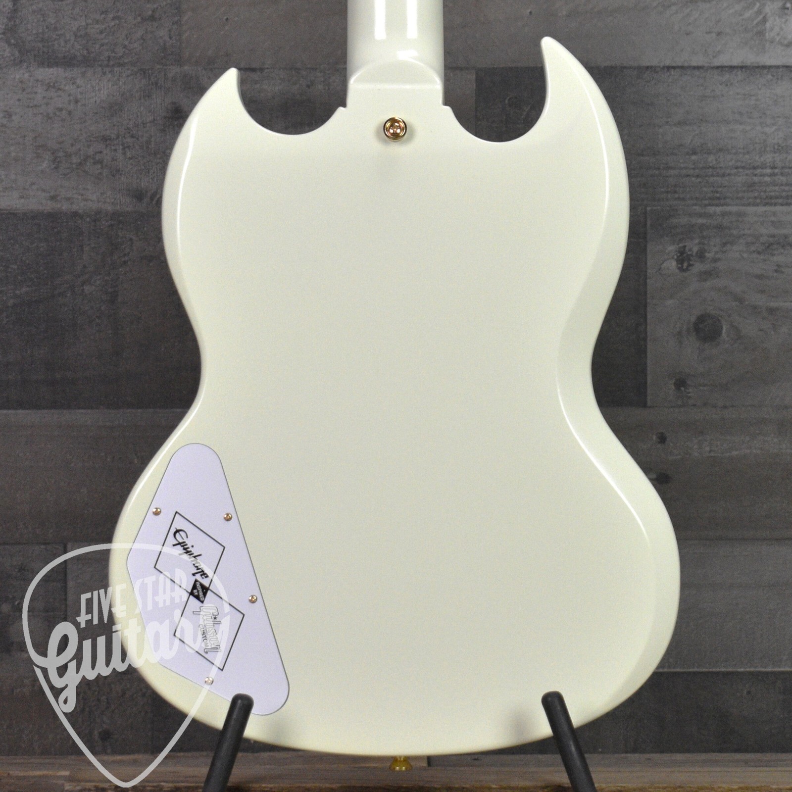 Epiphone ’63 Les Paul SG Custom with Maestro Vibrola – Classic White with Hard