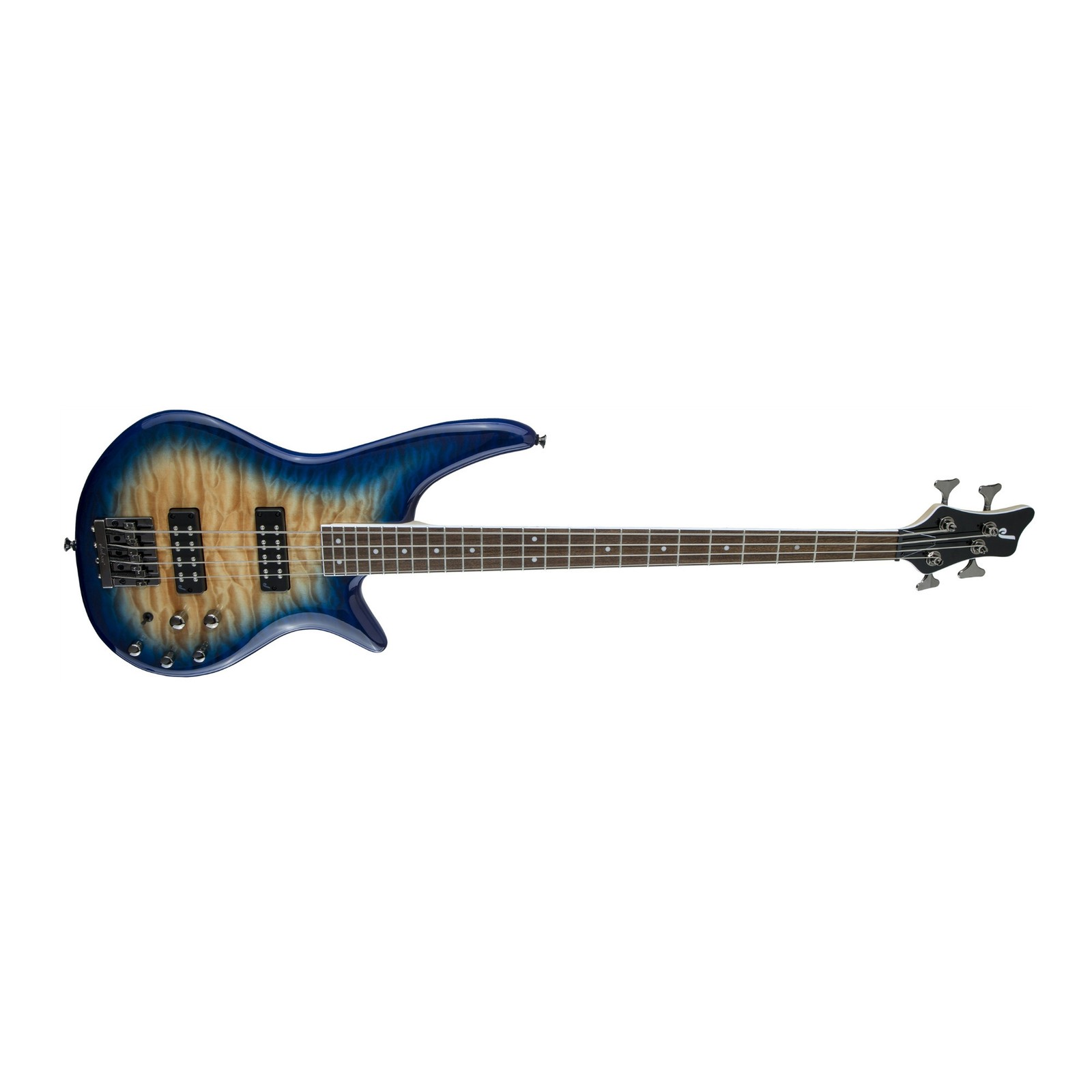 Jackson JS Series Spectra Bass JS3Q 4 String Electric Guitar Amber Blue Burst