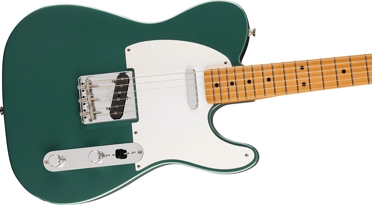 Fender Vintera III Late ’50s Telecaster Maple Sherwood Green Metallic Guitar NEW