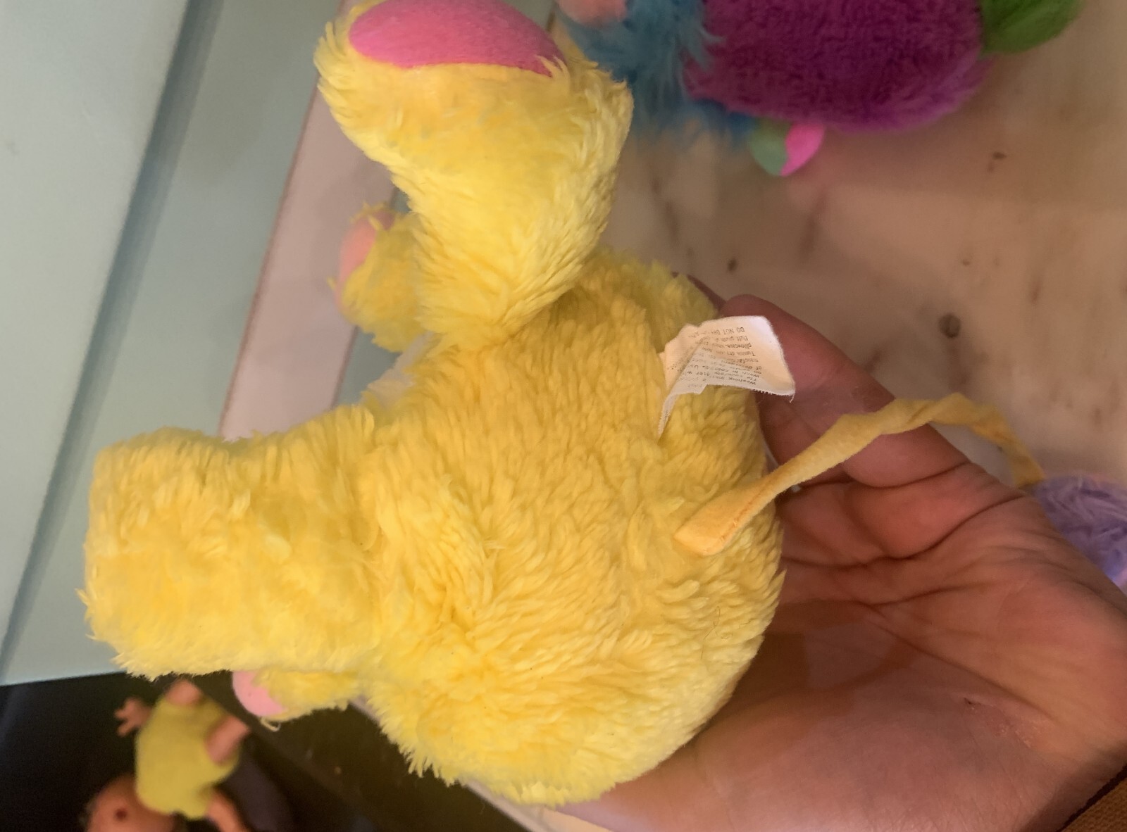 VINTAGE LOT toy DOLL POPPLES BAG MATTEL 1986-87 chips YELLOW BASKET PINK PURPLE