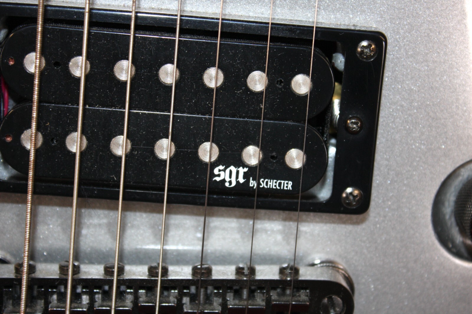 Schecter C-7 SGR 7 String Silver Burst With Gig Bag