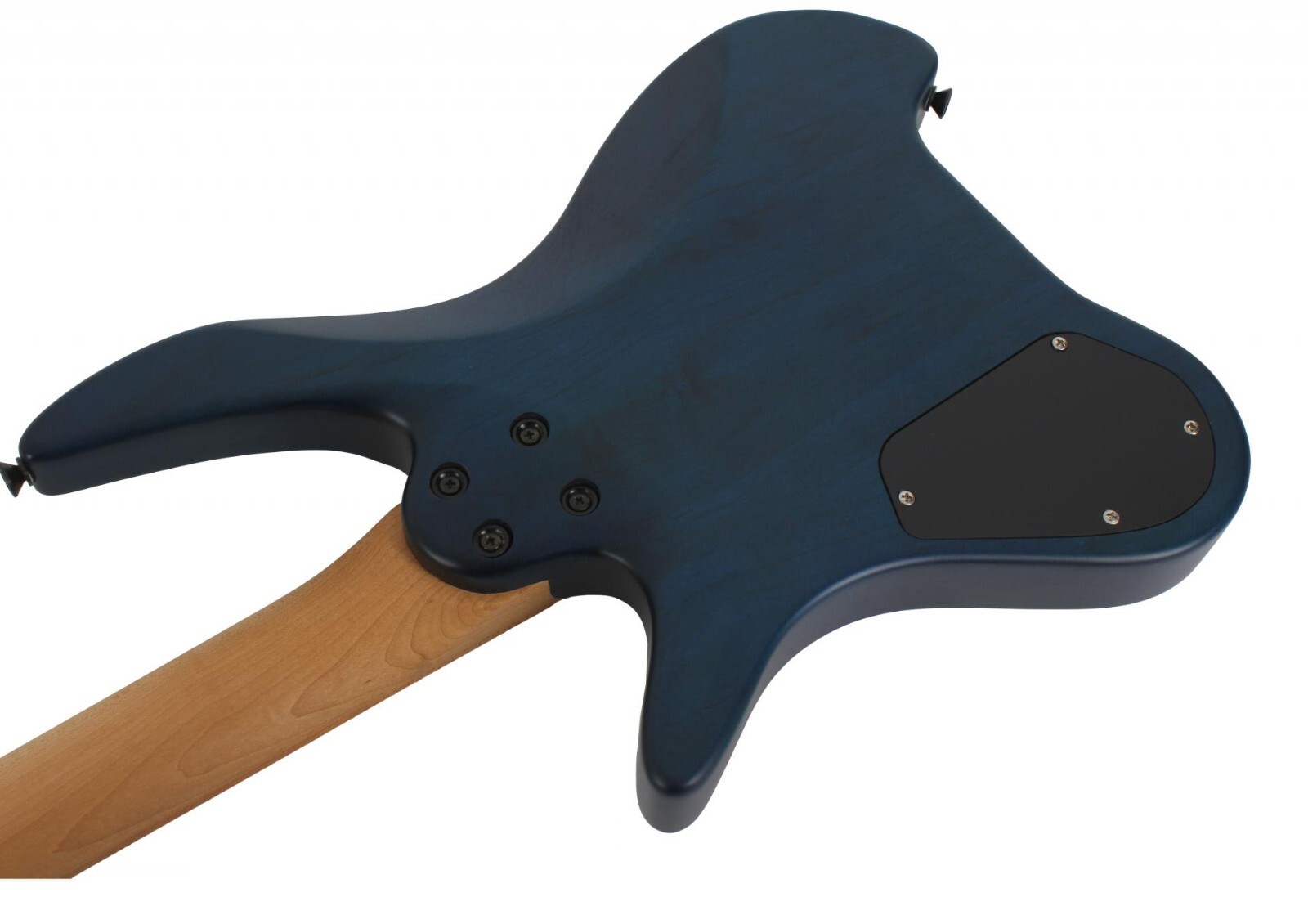 Swing UV-1F Matte Blue Burst Headless Electric Guitar Burl Top Fan Fret