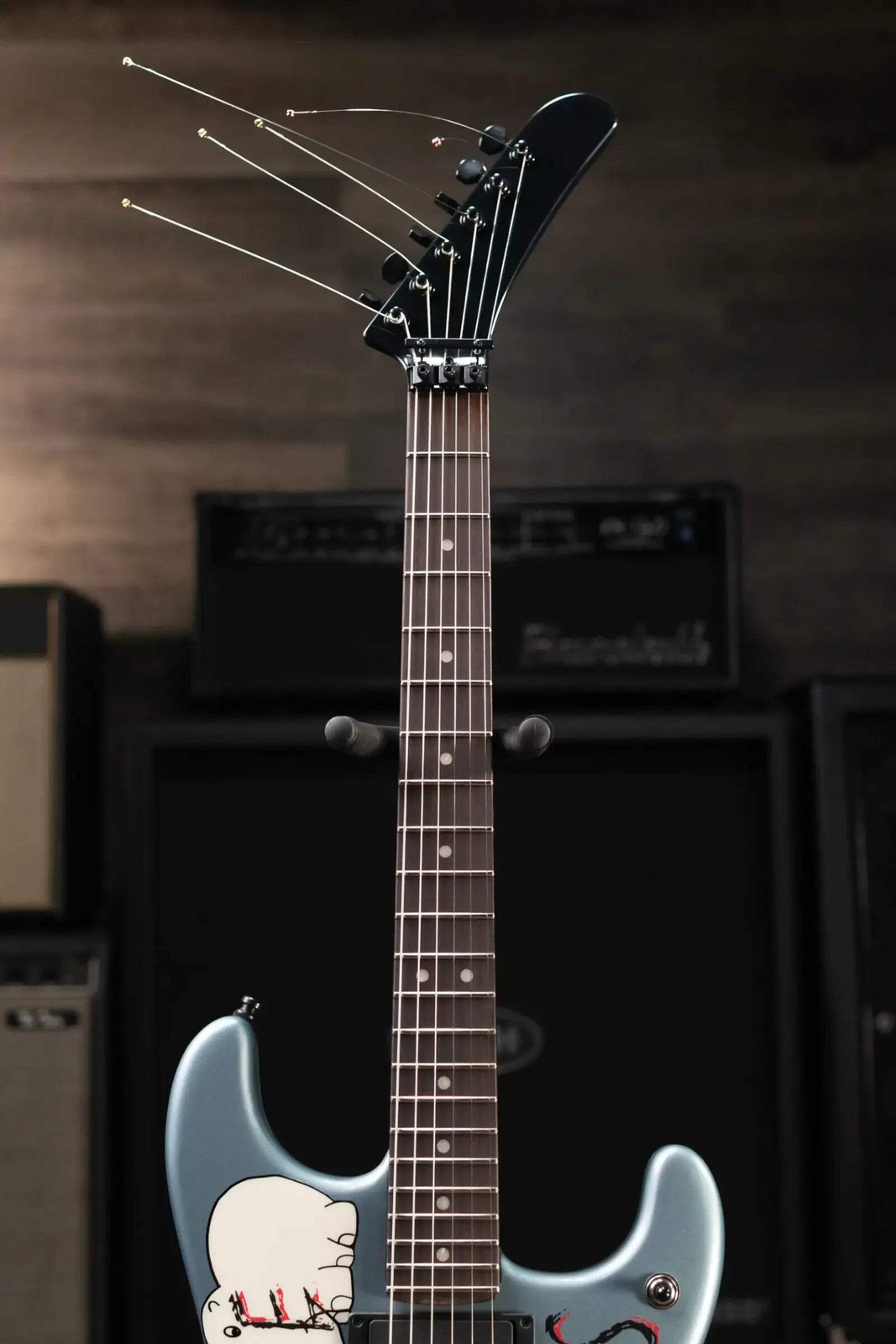 Fender Tom Morello’s “Arm the Homeless” Guitar – Blue Ice Metallic with Hardshel