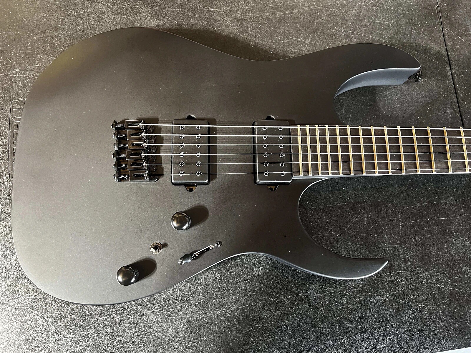 Ibanez RGRTB621-BKF Iron Label Electric Guitar – Flat Black