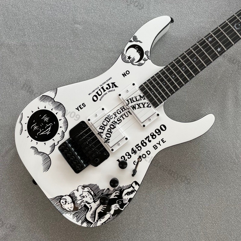 KH-Ouija Solid Body Electric Guitar Stainless Rounded Fret Edge C Shape Neck