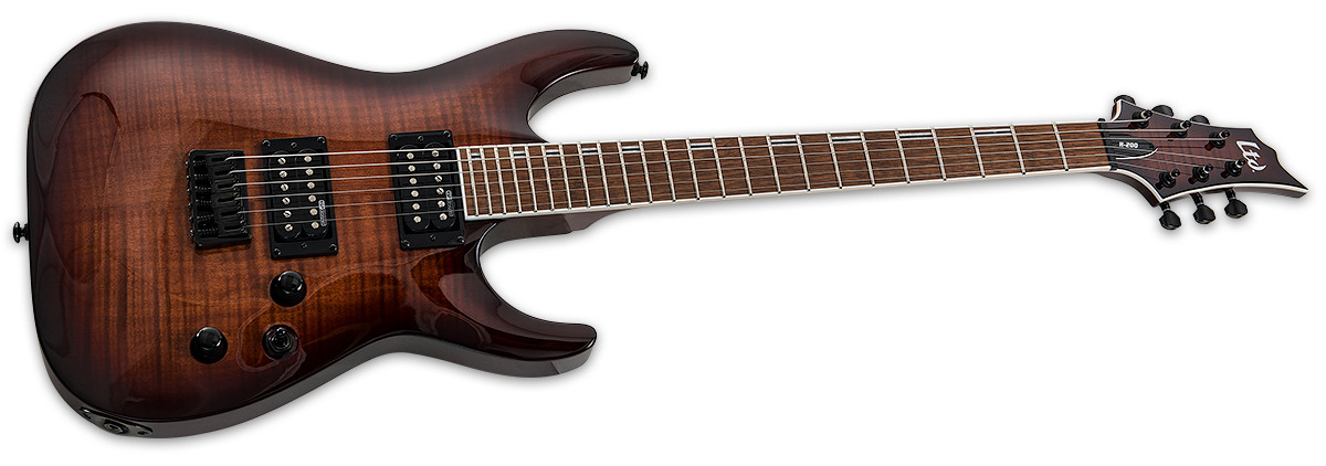 ESP LTD H-200FM Dark Brown Sunburst Electric Guitar + ESP Gig Bag H-200 FM H200