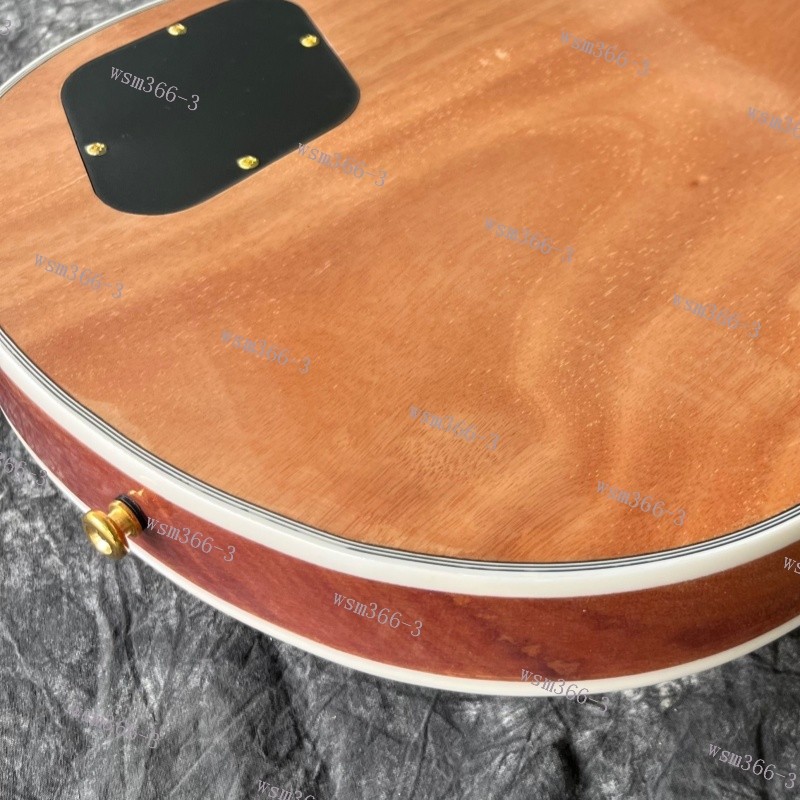 Solid Electric Guitar Stainless Rounded Fret Edge Bone Nut Natural Free Shipping