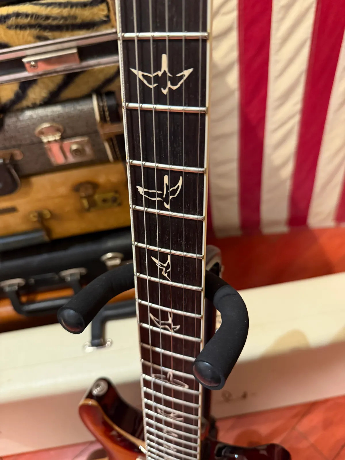 2009 PRS Santana 25th Anniversary Sunburst Flame 10 Top w/ Original Case & Paper