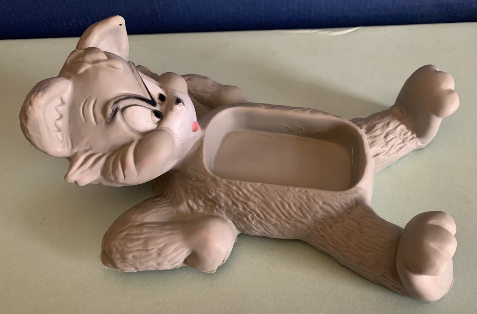 vintage RUBBER TOY TOM NO JERRY MGM 1970 METRO GOLDEN HANNA BARBERA no ledra