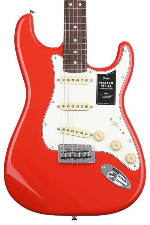 Fender Player II Stratocaster Electric Guitar – Coral Red with Rosewood