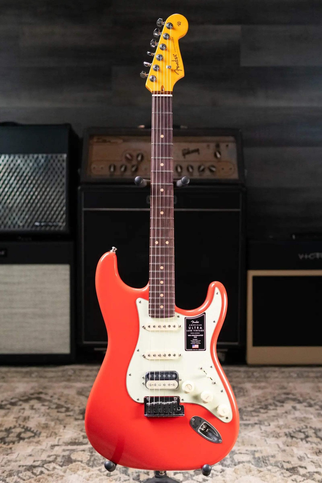 Fender American Ultra Luxe Vintage ’60s Stratocaster HSS Electric Guitar – Fiest
