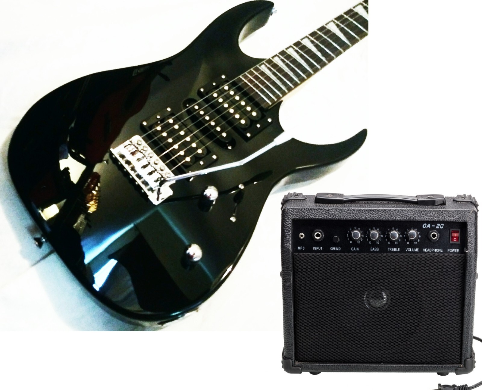🎸FREE SHIPPING!🎸 Eye Buzz Style Electric Guitar +Soft Case/Gig Bag,Strap!