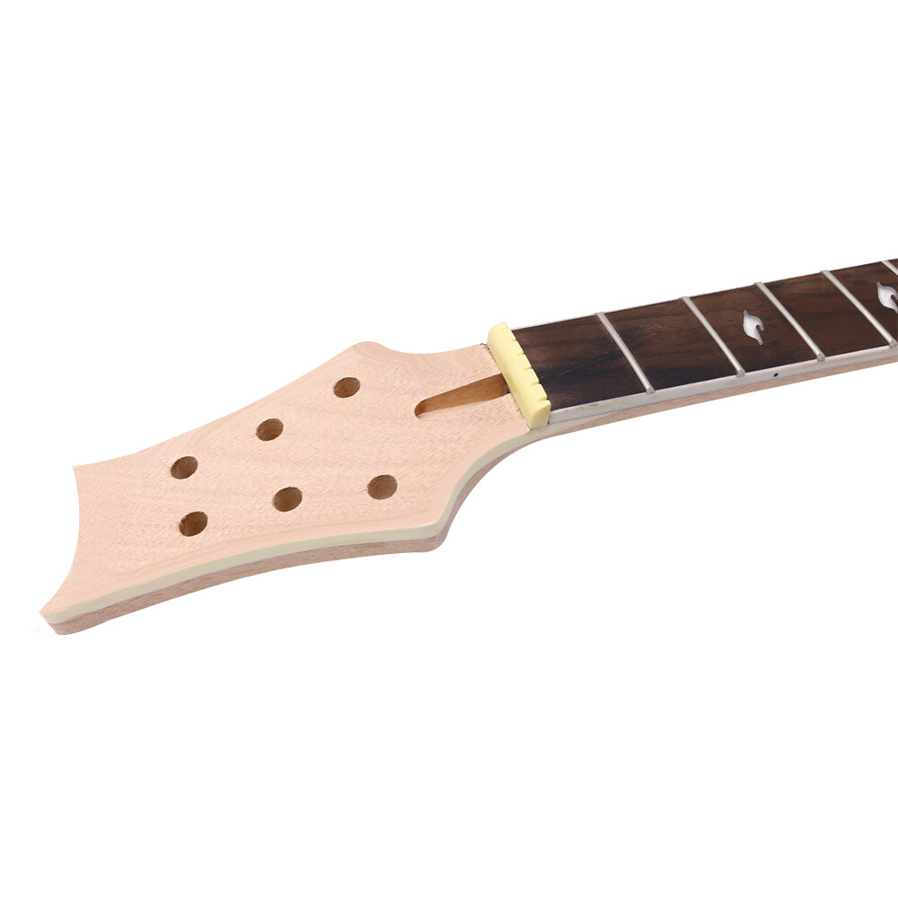 Electric Guitar Kit Mahogany Guitar Body Quilted Maple Veneer 22 Fret 24.75inch
