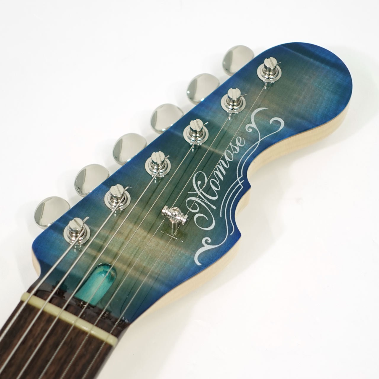 Momose MC1-HH FT Flame Tochi R Blue-Burst Used Electric Guitar