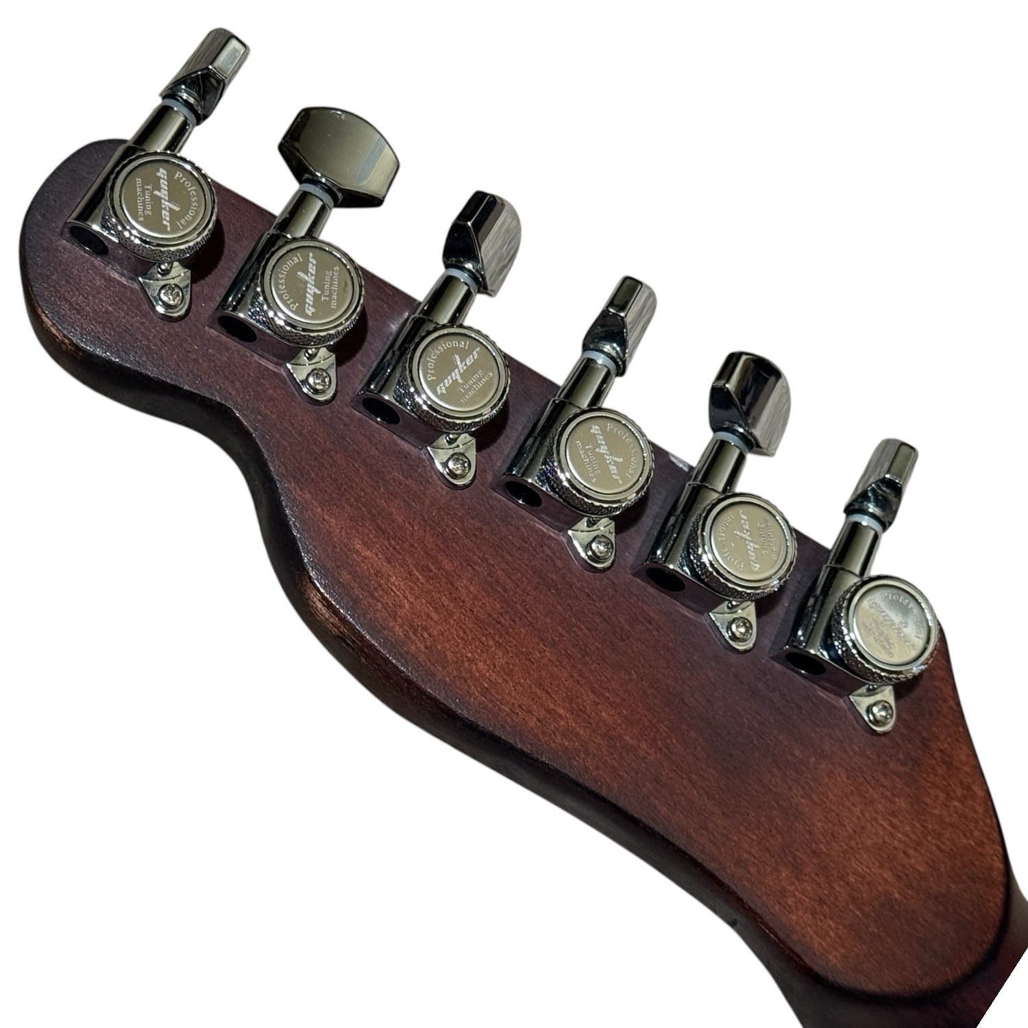 Custom T-Style Electric Guitar Satin Brown DiMarzio Artec Guyker Tuners