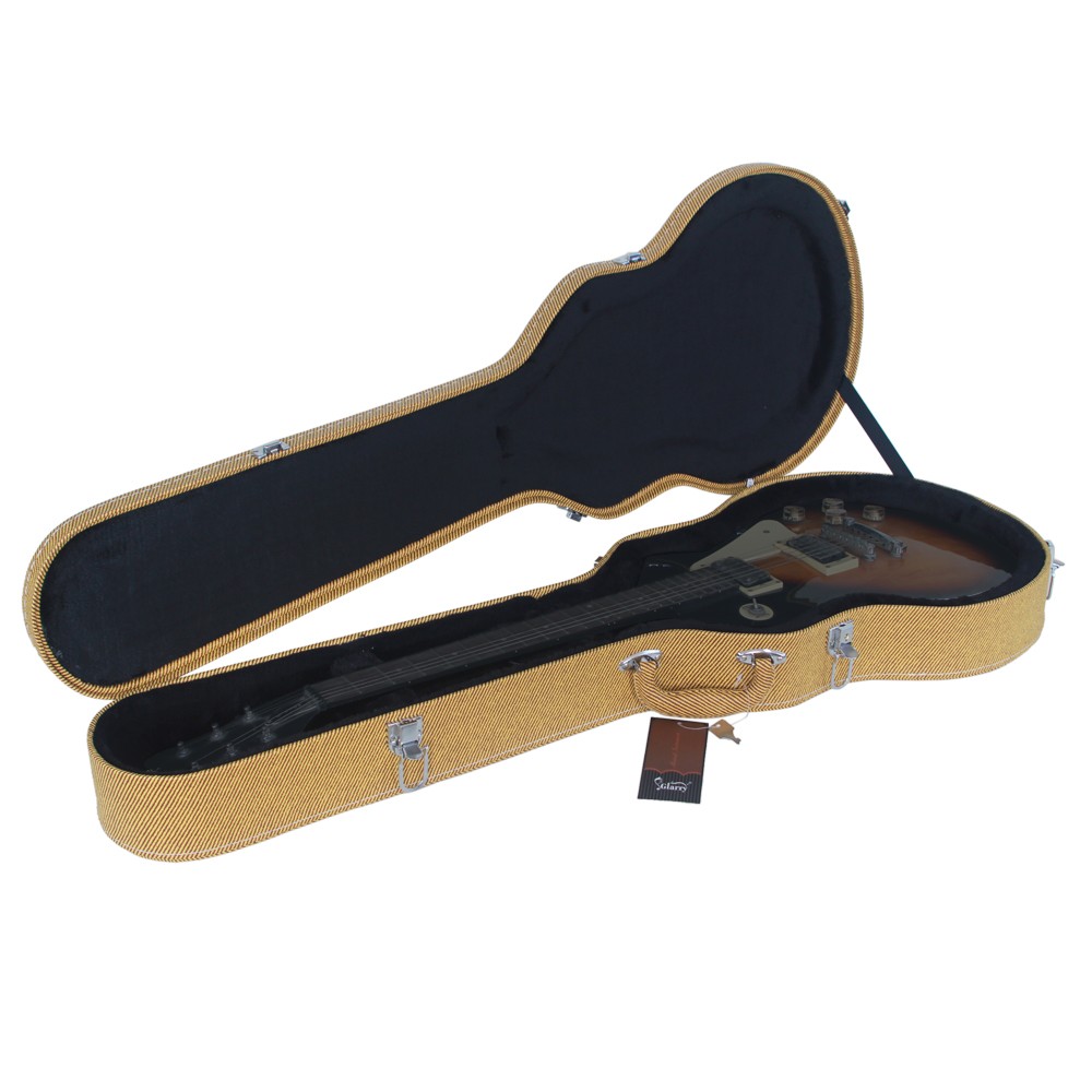 Hard-Shell Electric Guitar Case , GLP Style Electric Guitar Bulge Surface Yellow