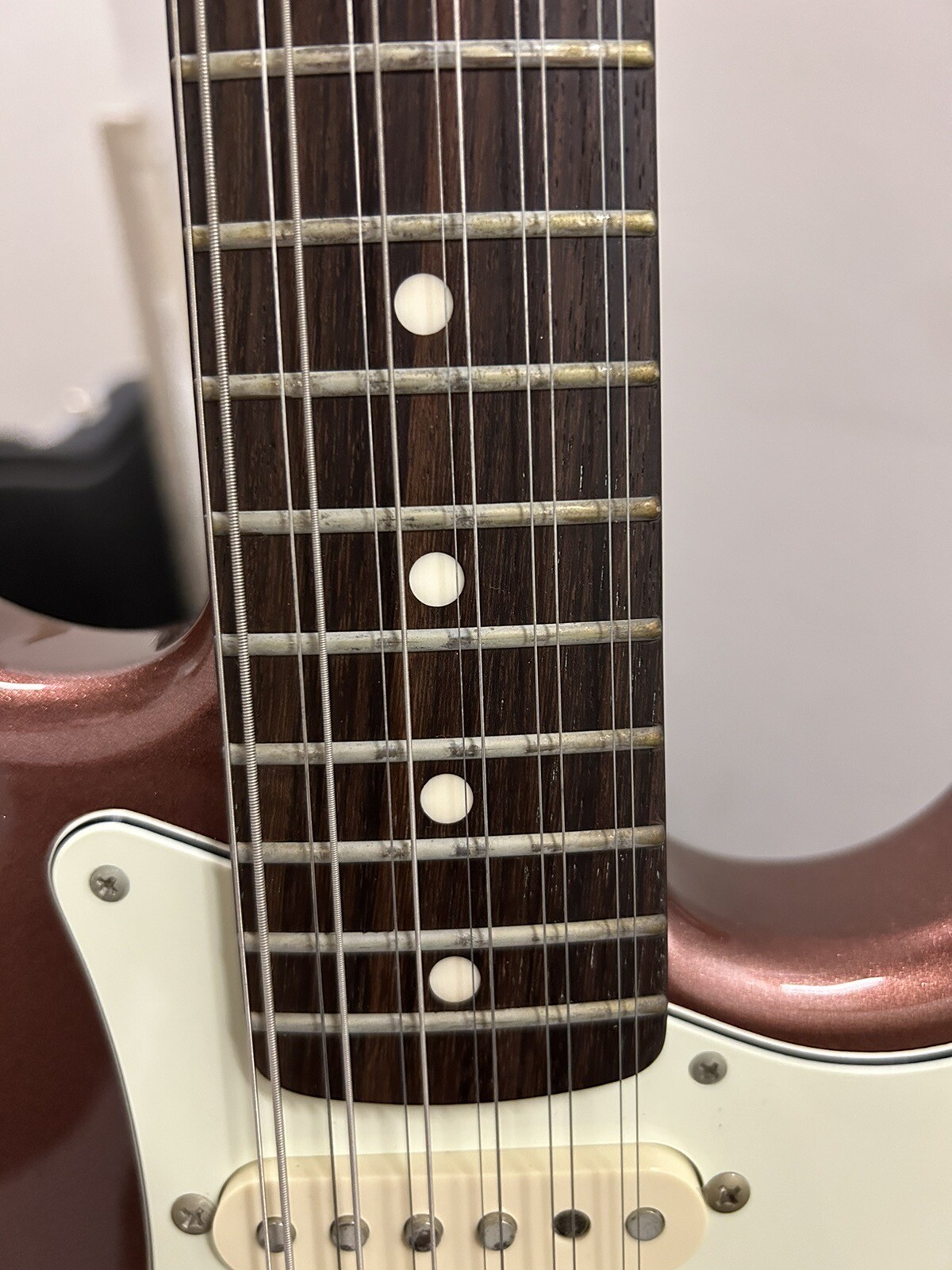 2003-2004 Fender Japan Stratocaster XII 12-String Electric Guitar Burgundy Mist