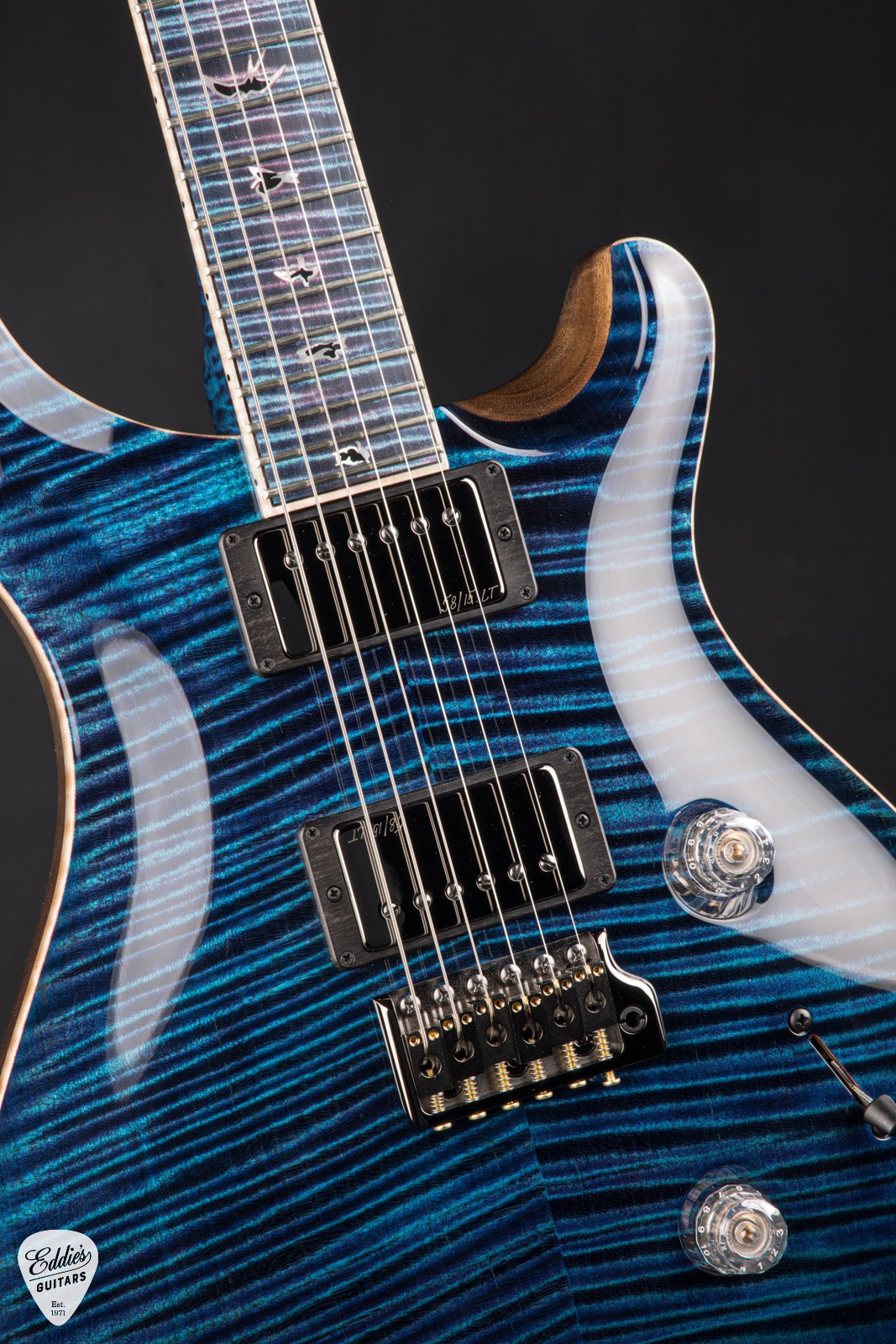 PRS Private Stock #12131 Custom 24 Curly Maple – Aqua Violet