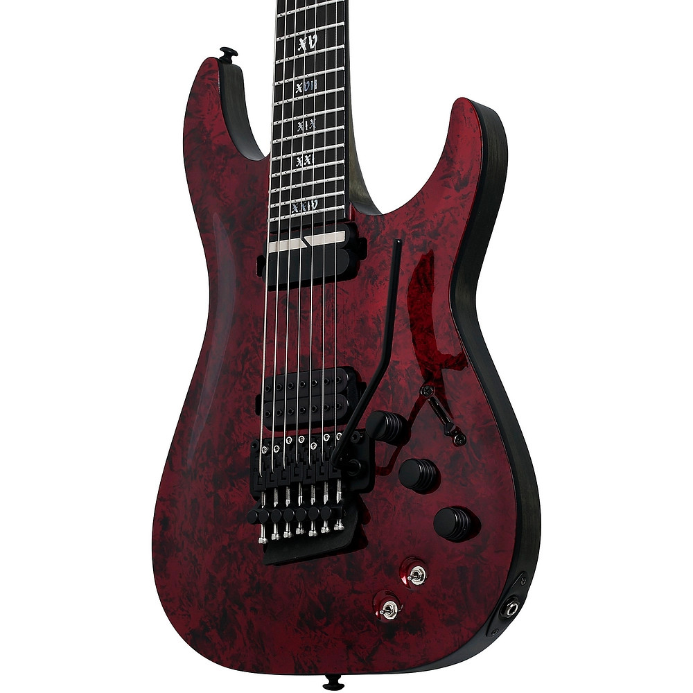 Schecter Guitar Research C7 FRS Apocalypse 7String Electric Guitar Red Reign