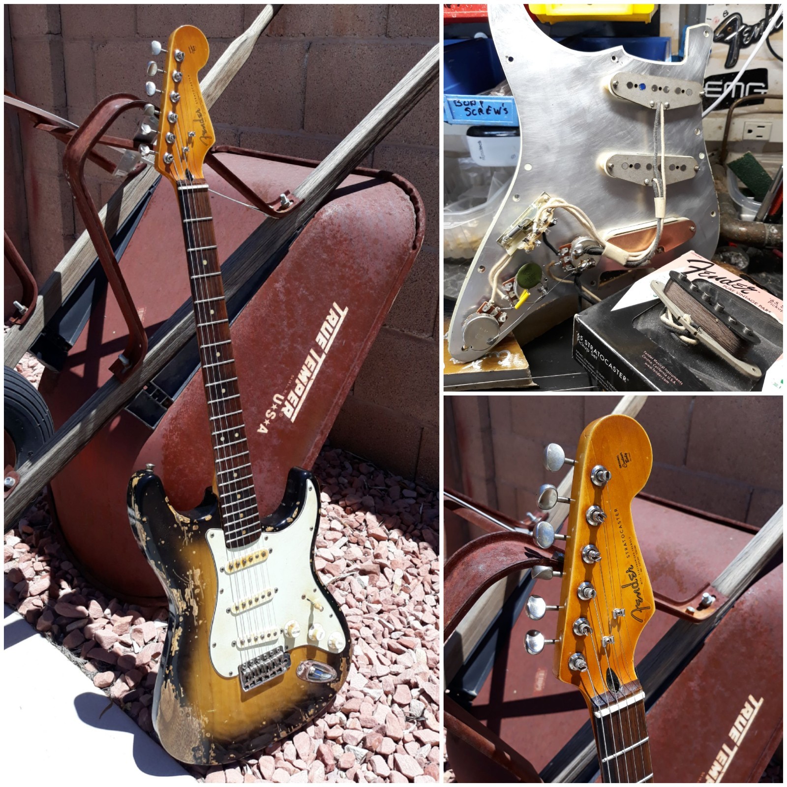 HEAVY RELIC Vintage NITRO – 2 Tone Sunburst 62 Tribute Stratocaster