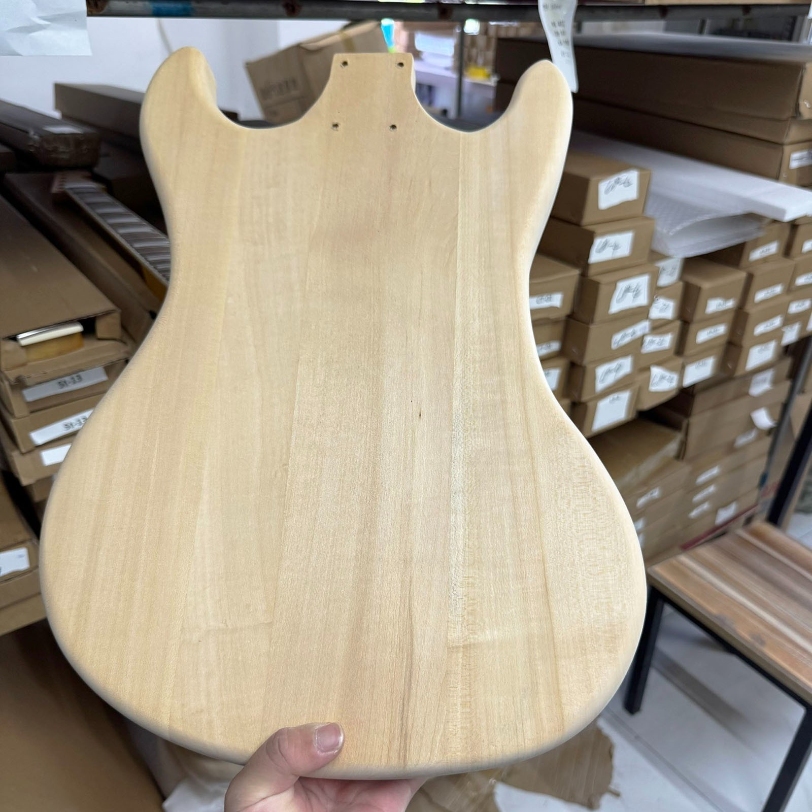 未上漆椴木Electric Guitar Set22品24.75英寸枫木琴颈