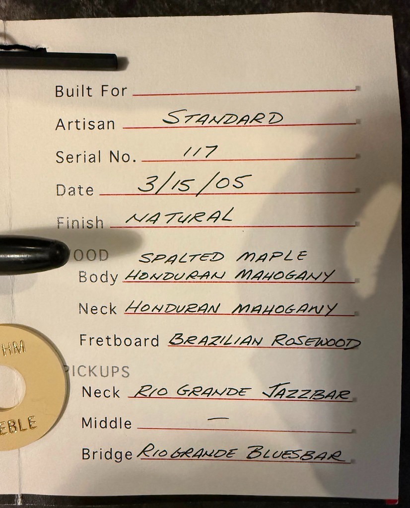Thorn Artisan Custom #117 Spalted Maple 2005 Near Mint Cond. “FREE SHIP”