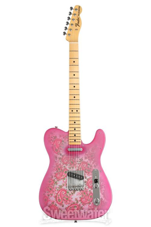 Fender Custom Shop Vintage Custom ’68 Paisley Telecaster Electric Guitar – Pink