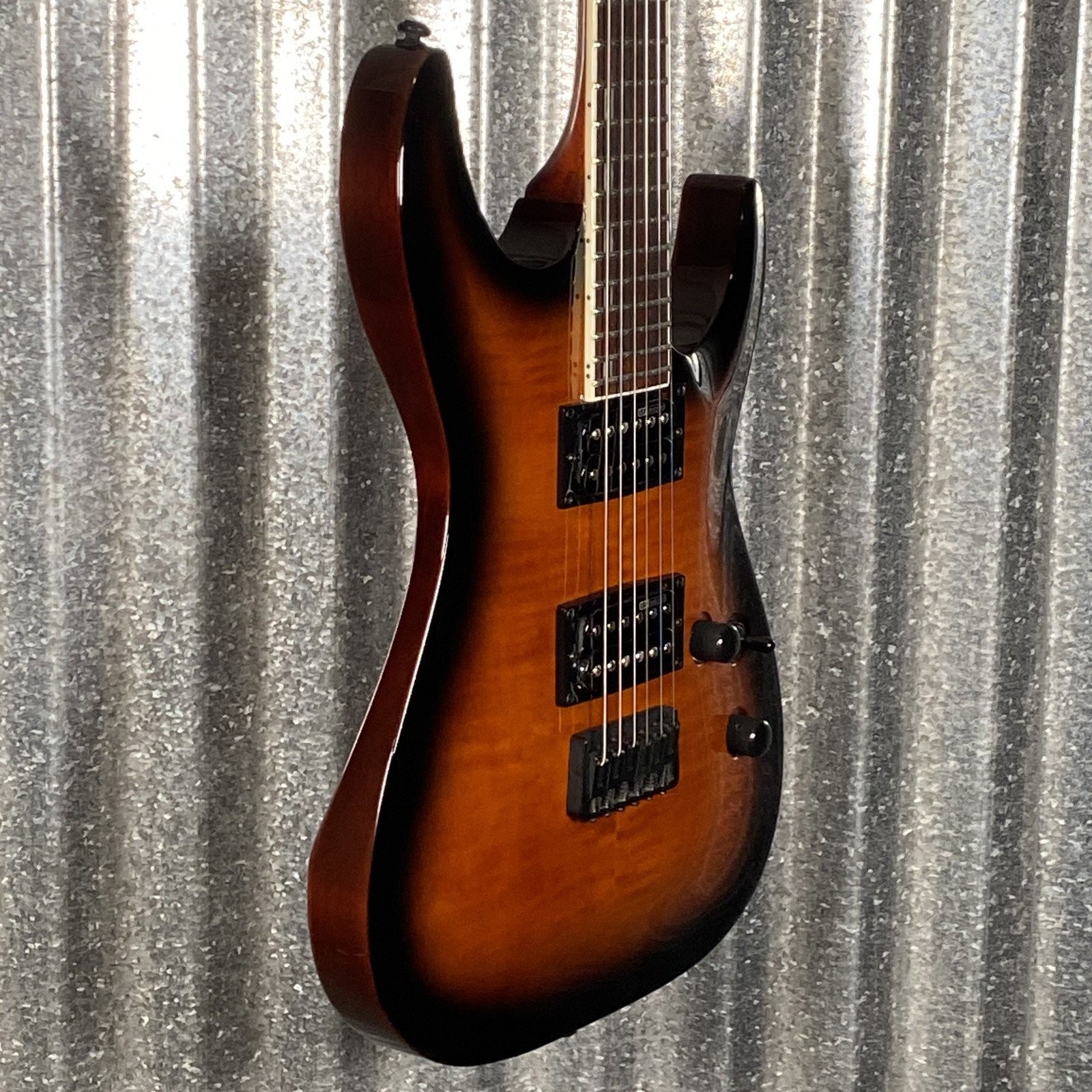 ESP LTD H-200 Flame Top Dark Brown Sunburst Guitar H200FMDBSB #2092 Used