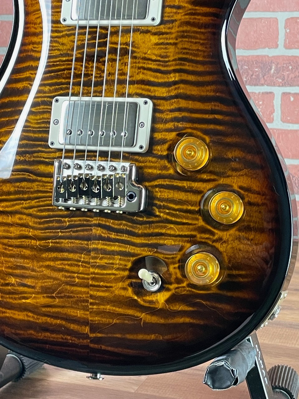 PRS 2024 David Grissom DGT Moons Electric Guitar – Black Gold Wraparound Burst
