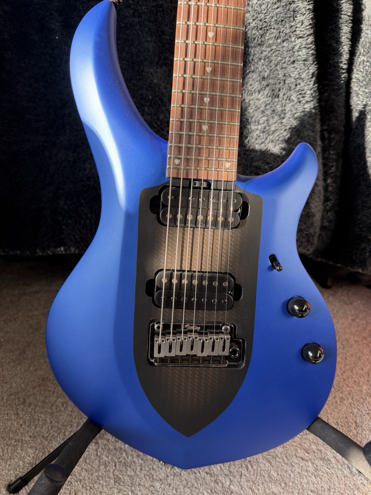 Sterling Music Man John Petrucci Majesty MAJ170 7 String Guitar Sapphire+Gig Bag