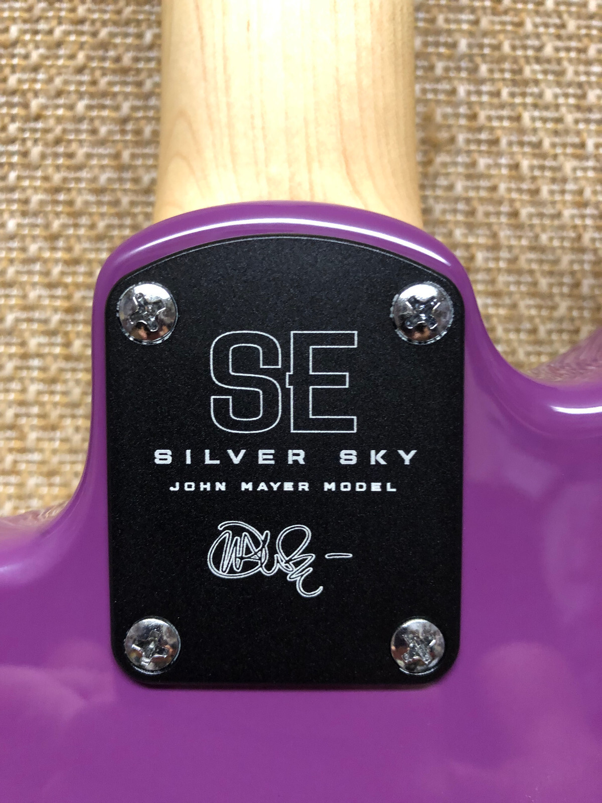 PRS SE Silver Sky Electric Guitar Summit Purple Maple Neck/Board Poplar Body Bag