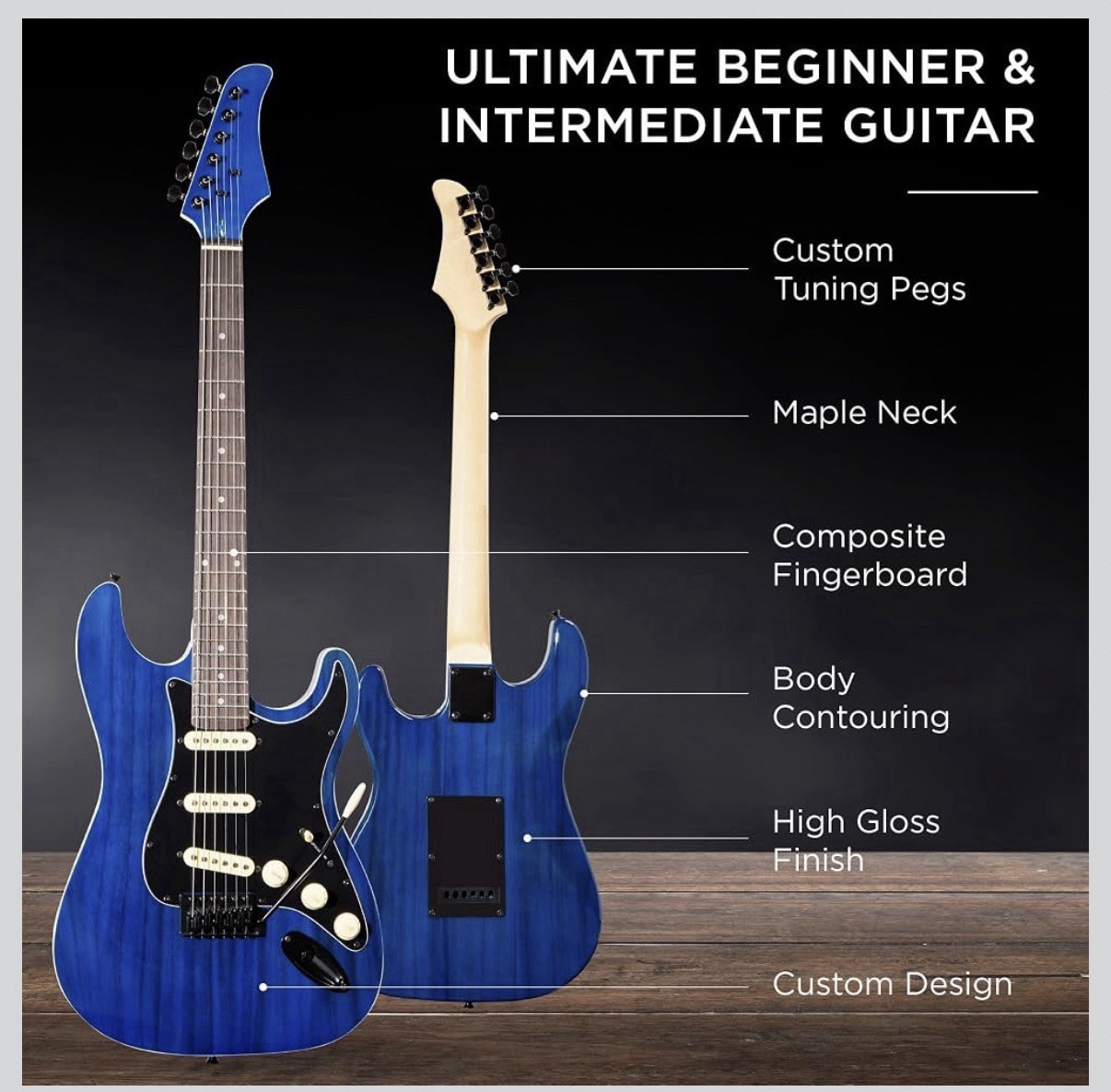 Best Choice Products 39in Full Size Beginner Electric Guitar Starter Kit