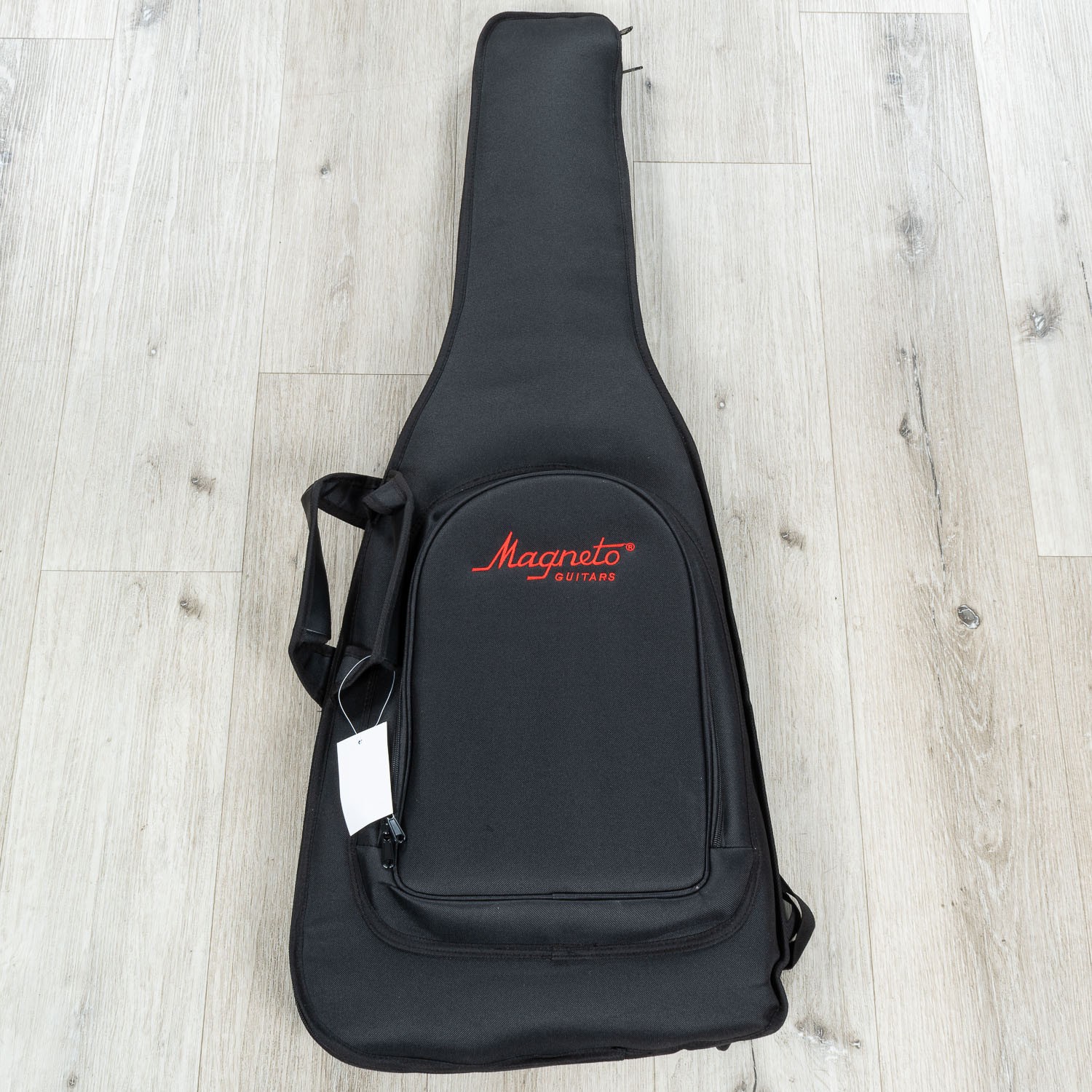 Magneto U-ONE Sonnet Modern US-2300 HSS Guitar, Rosewood, See Thru Blue Quilt