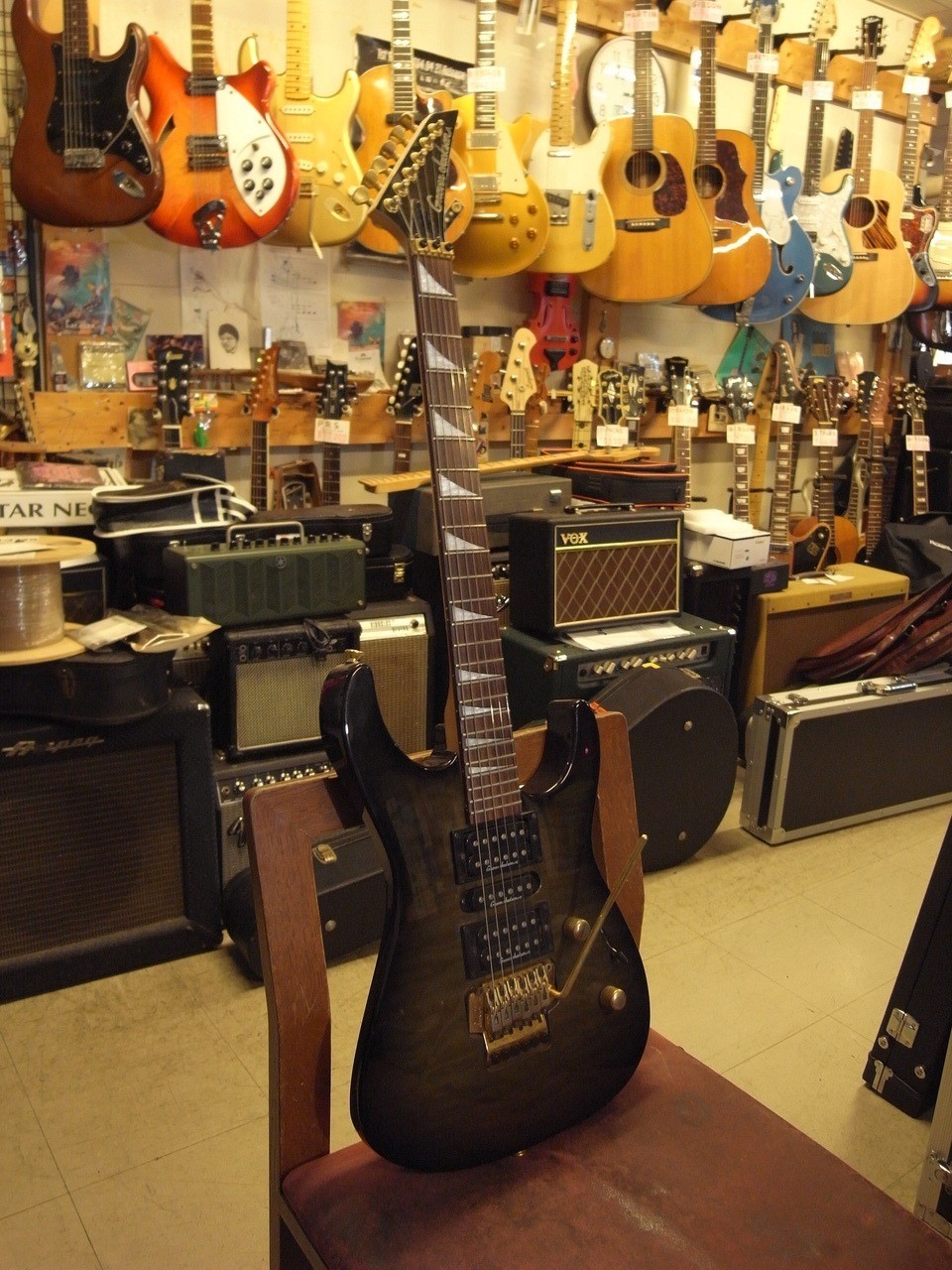 Grover Jackson DK A60 Sunburst Made in Japan 1999 ST Type Solid Electric Guitar