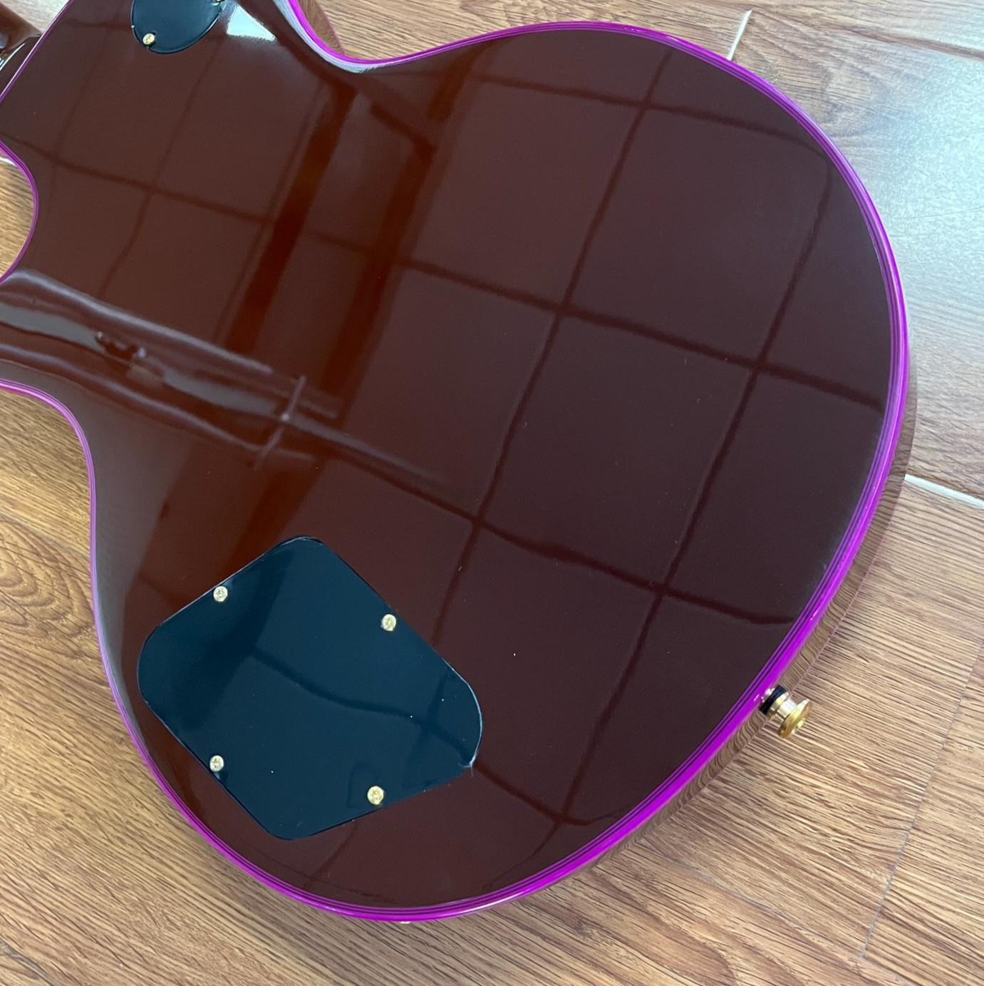 Purple Burst LP Style Electric Guitar Rosewood Fingerboard Gold Hardware