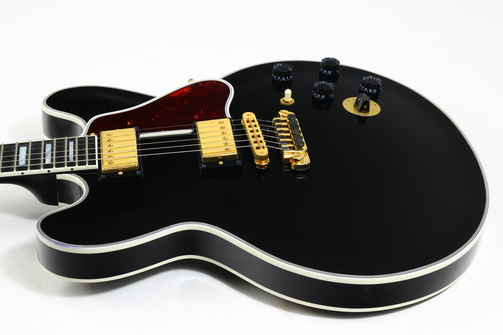 2011 Gibson Custom BB King Lucille Black | Ornate Crown Headstock Inlay ES 355