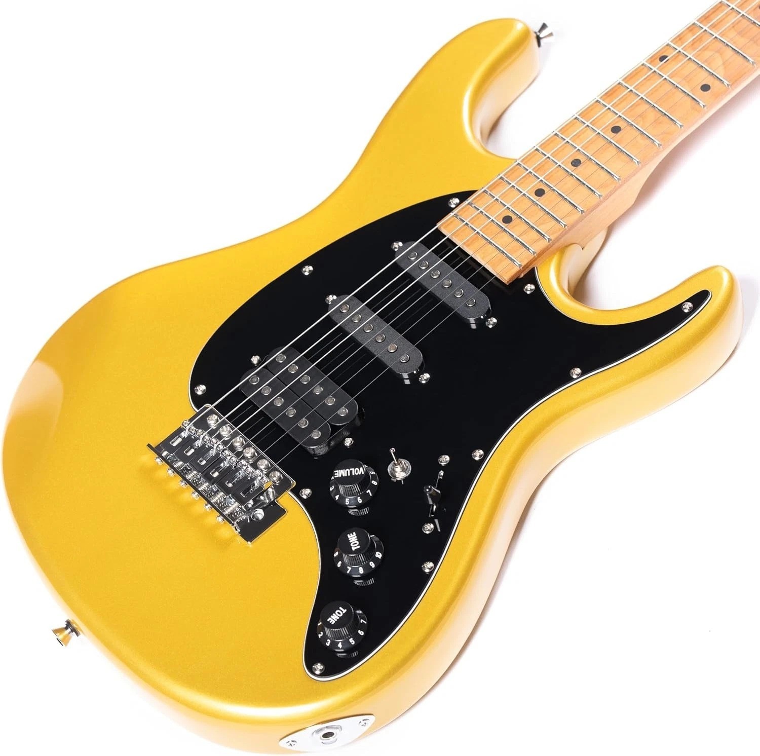 Modern Electric Guitar for Beginners – Smooth Maple Neck & Solar Flare Design