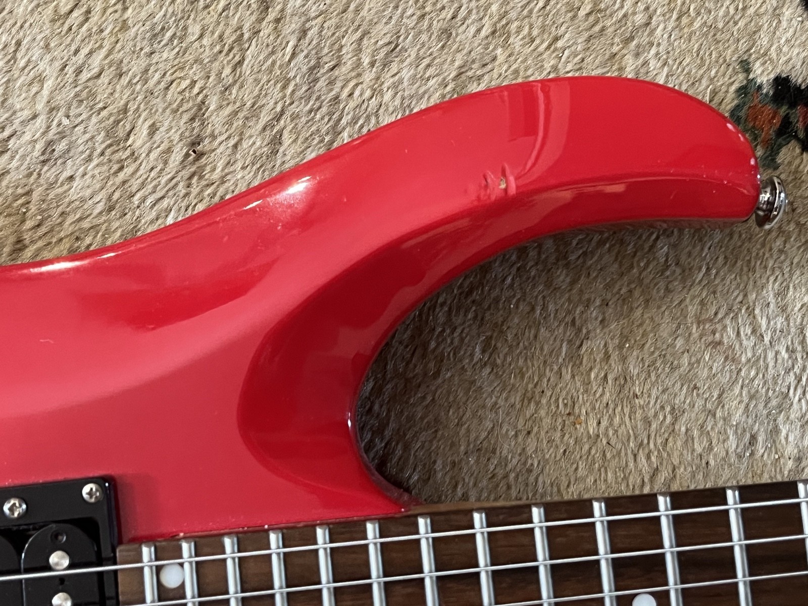 Schecter Diamond Series Riot-6 Electric Guitar Gloss Red Dual Humbucker Rare