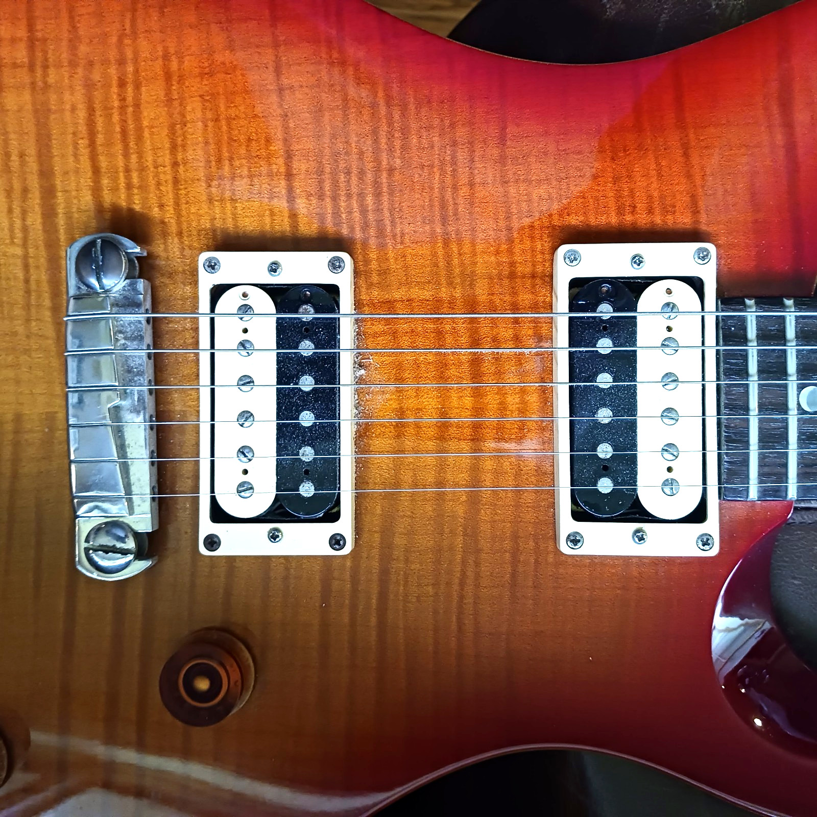 PRS SE Custom 24 Electric Guitar Flat Top Moon Inlay 2007 W/ gig bag Korea EUC